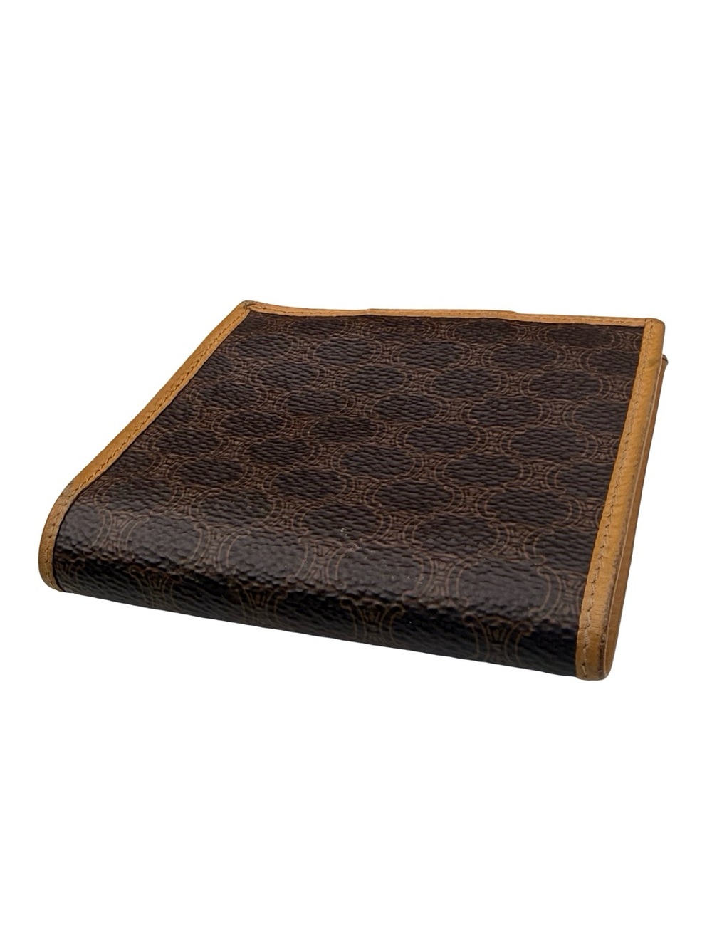 CelineTan Leather Bifold Wallet with Snap Closure - Picture 3 of 15